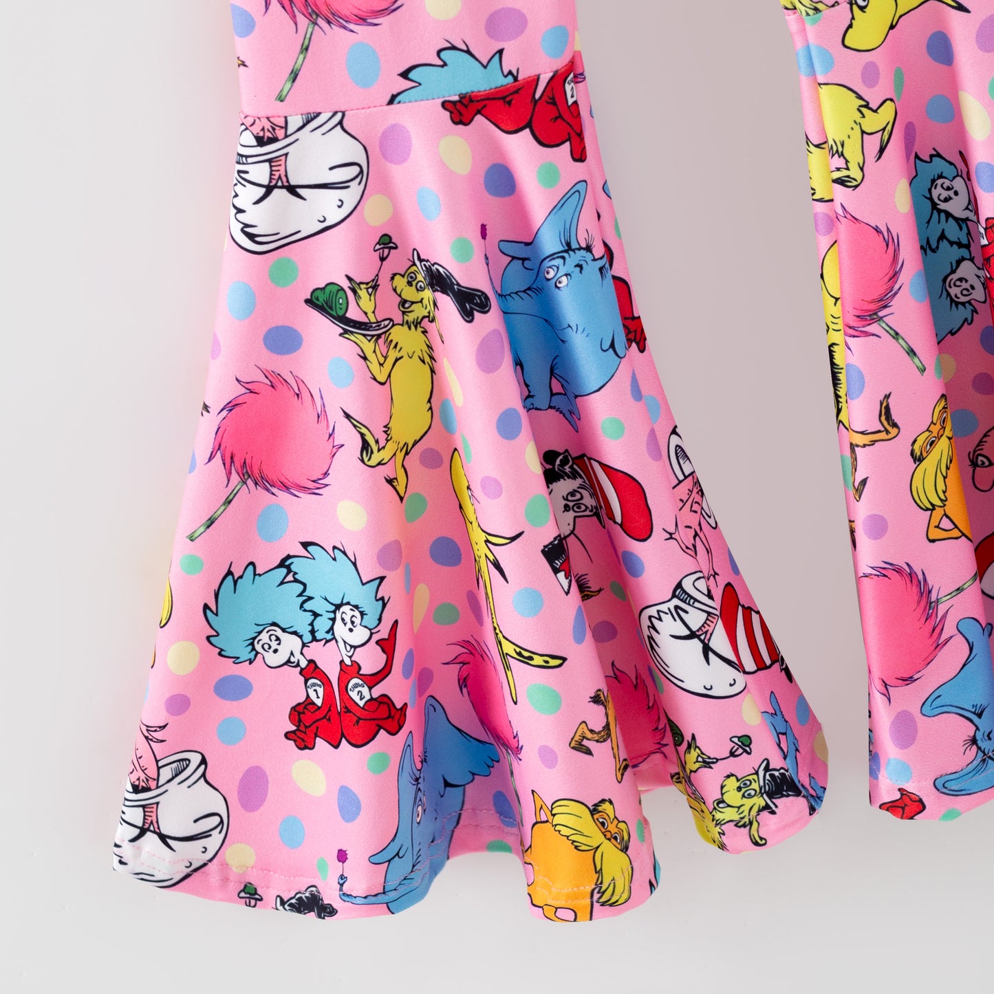 Dr.Suess Printed Cute Milk Silk Kids Outfits Collection