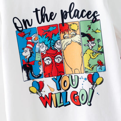 Dr.Suess Printed Cute Milk Silk Kids Outfits Collection