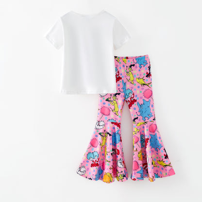 Dr.Suess Printed Cute Milk Silk Kids Outfits Collection