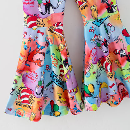 Dr.Suess Printed Cute Milk Silk Kids Outfits Collection