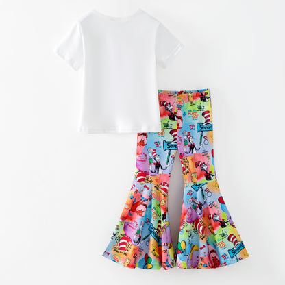 Dr.Suess Printed Cute Milk Silk Kids Outfits Collection