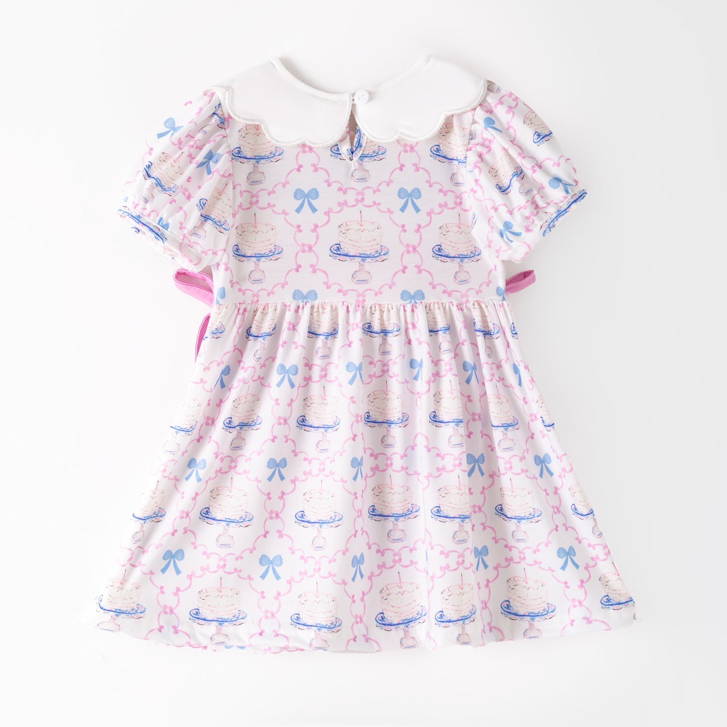 Girls Summer Fall BRITHDAY GIRL Embroidered Smock Dress