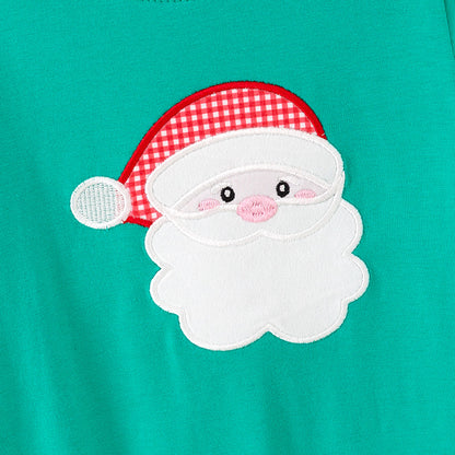 Festive Santa Embroidery Sibling Set – Christmas Edition