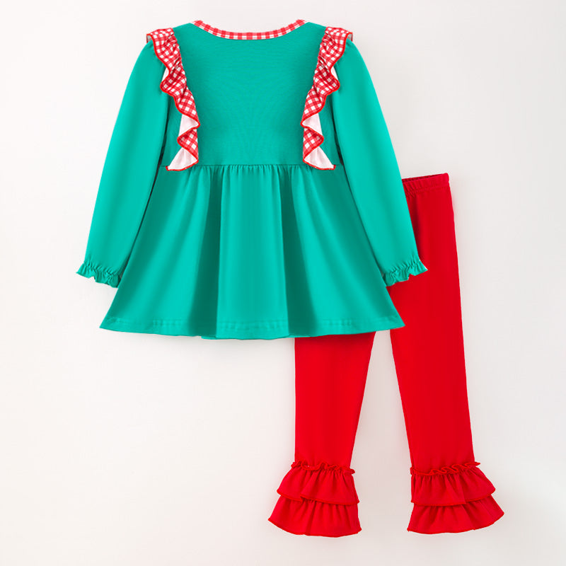 Festive Santa Embroidery Sibling Set – Christmas Edition