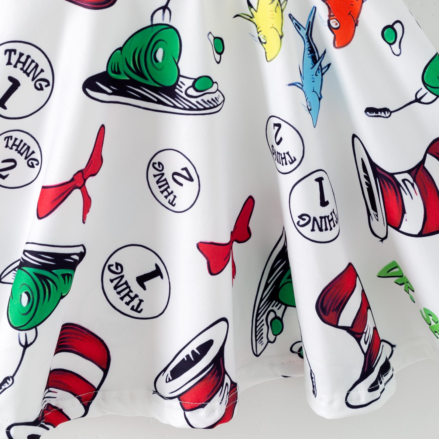 Kids Summer Dr.Suess Fashion Print Twirl Dress
