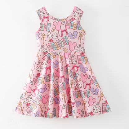 Summer Minnie Printed Cartoon Fashion Kids Clothes Collection