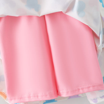 Girls Minnie Cartoon Printed Athletic Sleeveless Dress