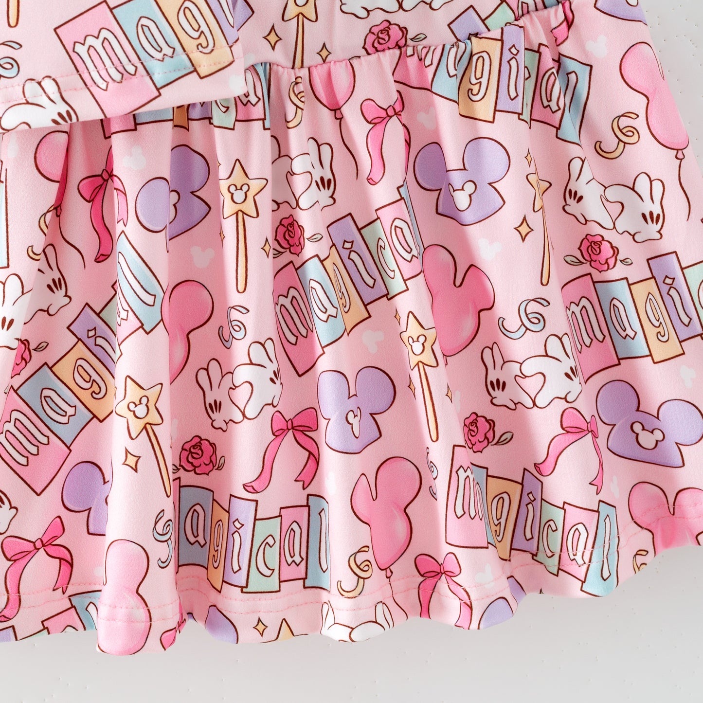 Summer Minnie Printed Cartoon Fashion Kids Clothes Collection