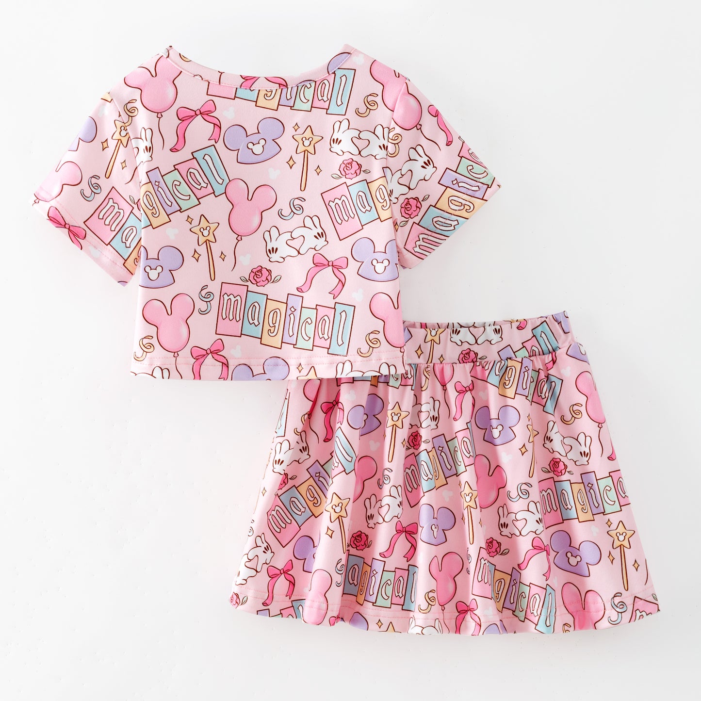 Summer Minnie Printed Cartoon Fashion Kids Clothes Collection