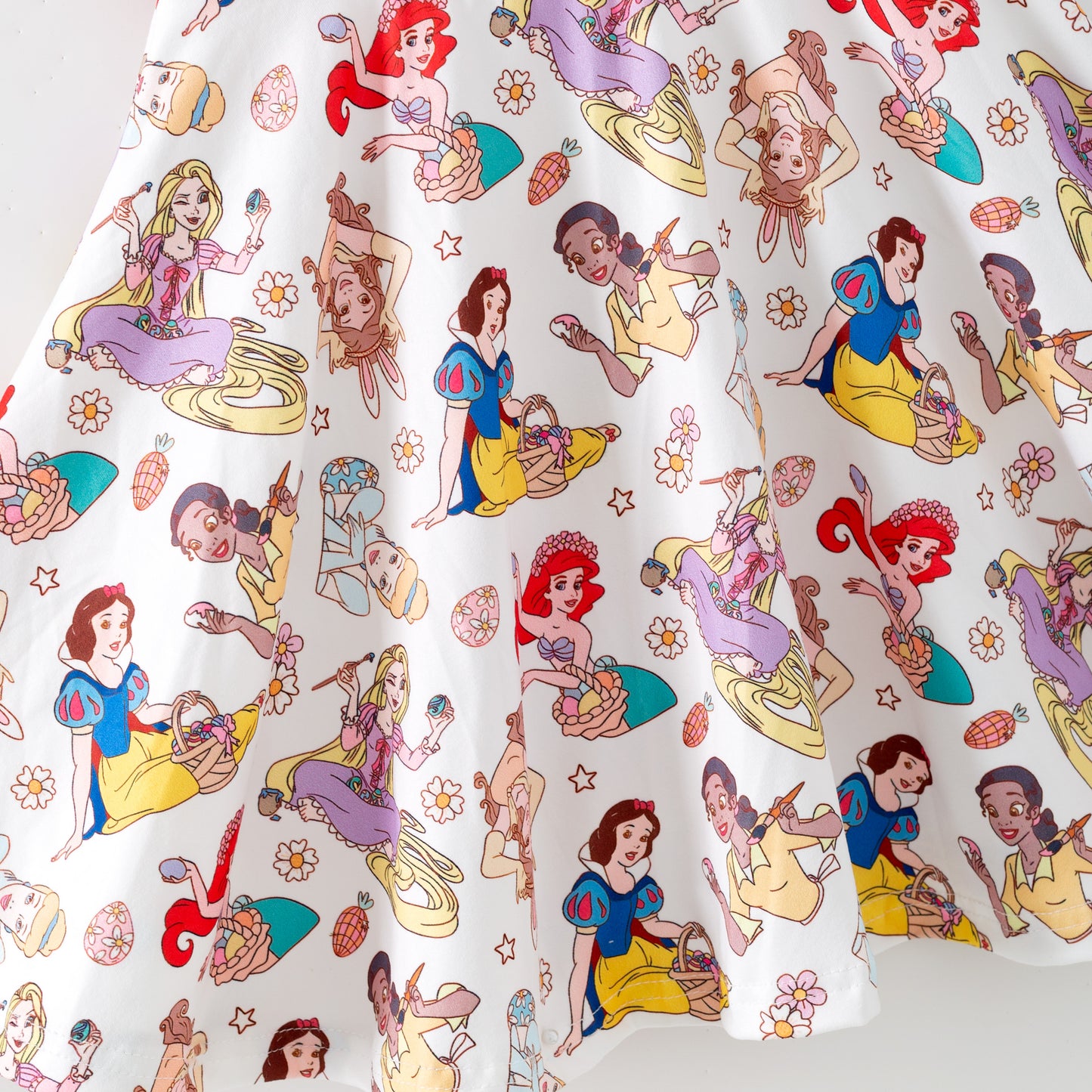 Summer Princess Printed Sleeveless Twirl Dress For Girls