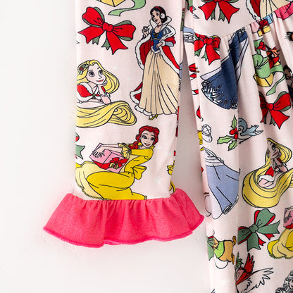 Girls Christmas Winter Princess Princess Long Sleeves Dress
