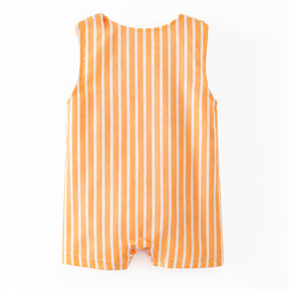 Easter Carrot Smocked Embroidery Collection – Orange Floral Bows | New Arrival