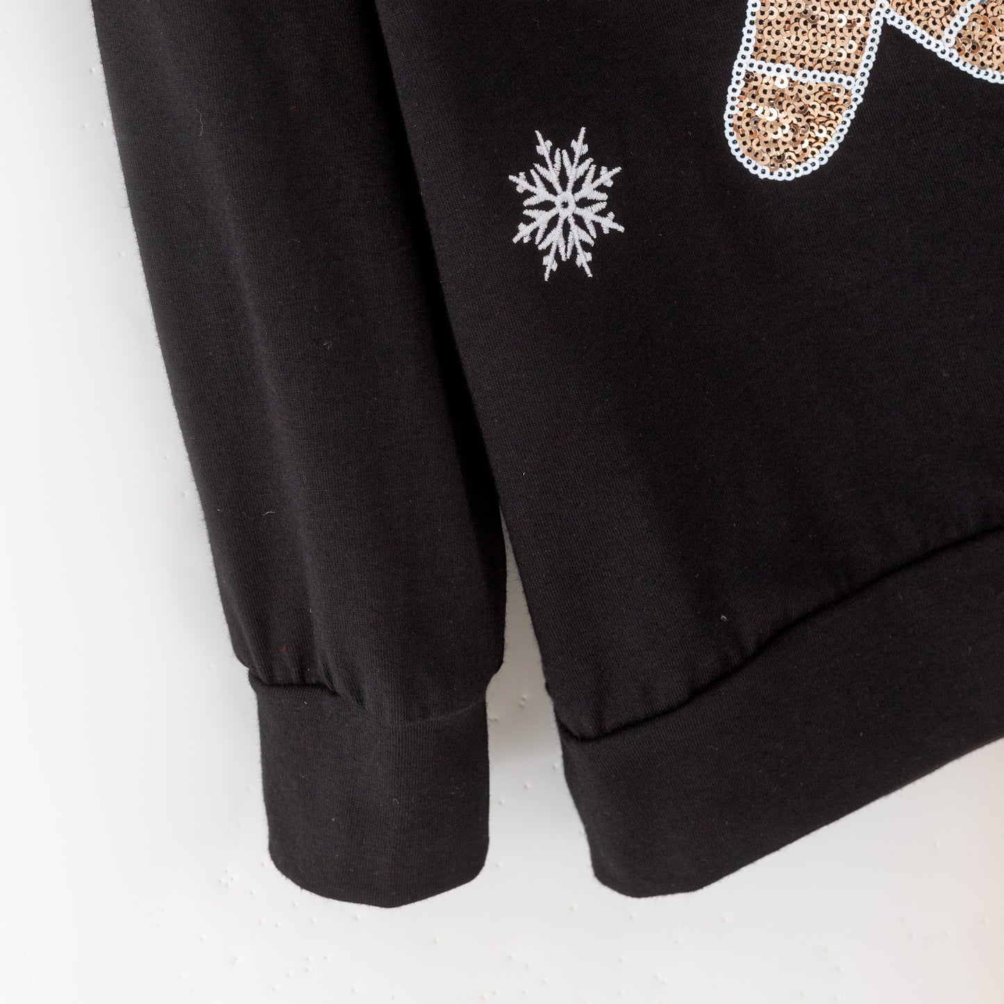 Sequin Skirt Outfit – Gingerbread Man Embroidered Christmas Set