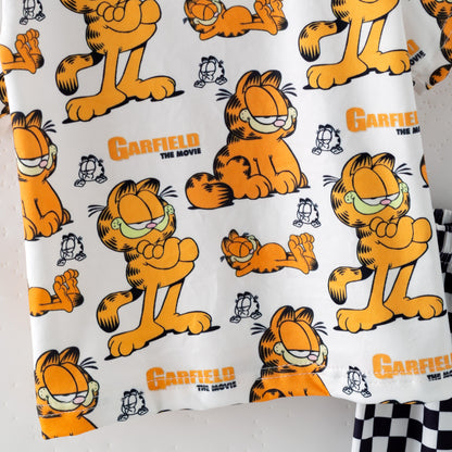 2026 Summer Cat Bear Cartoon Print Fashion Outfits Collection