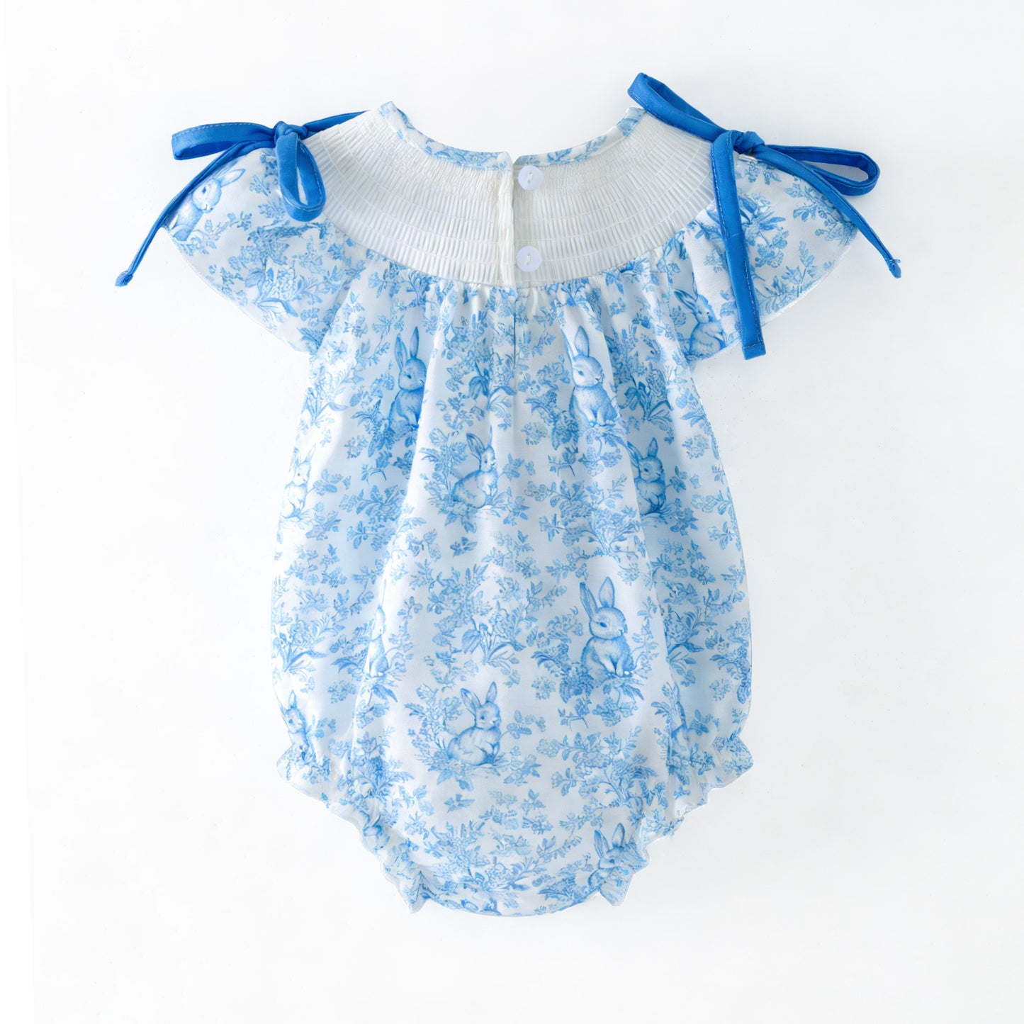 MOMMY'S BUNNY Easter Custom Name Smocked Embroidered Floral Collection