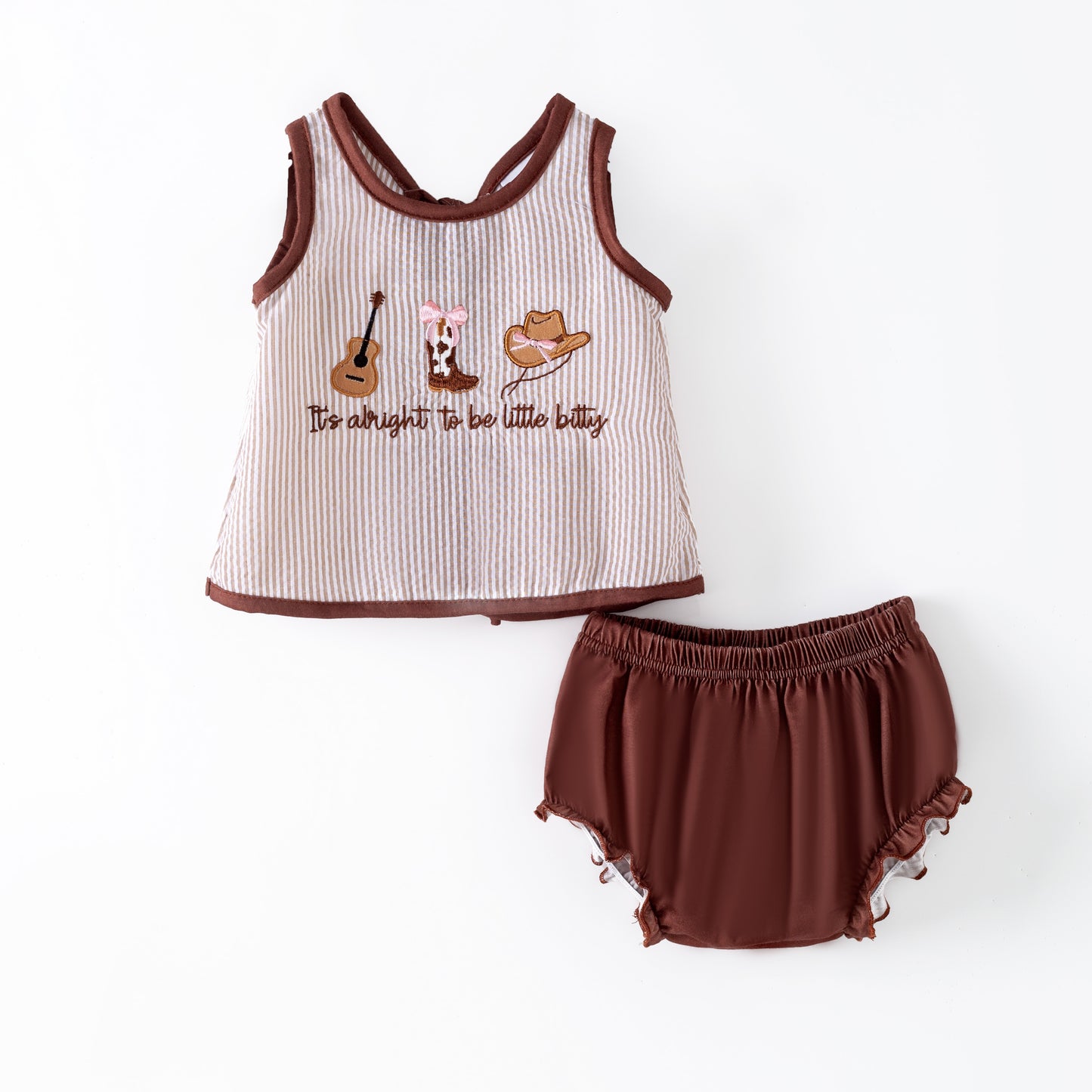 Kids Summer Fall Western Boots Farm Embroidery Sibling Clothes