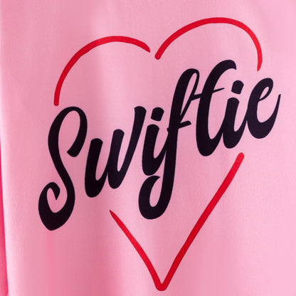Girls Fall Winter Taylor Swift Pink Long Sleeves Pant Set