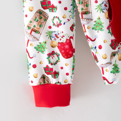 Girls Christmas Grinch Print Soft Pocket Milk Silk Hoodies