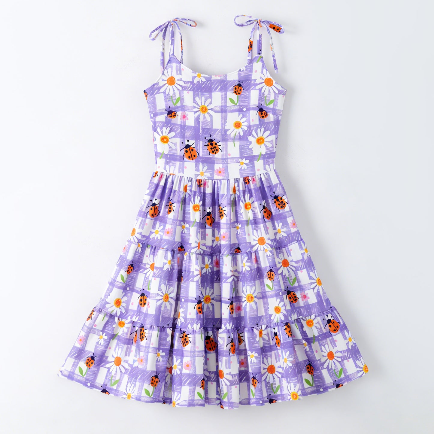 Mother's Day Mommy and Me Summer Bow Floral Butterfly Dress