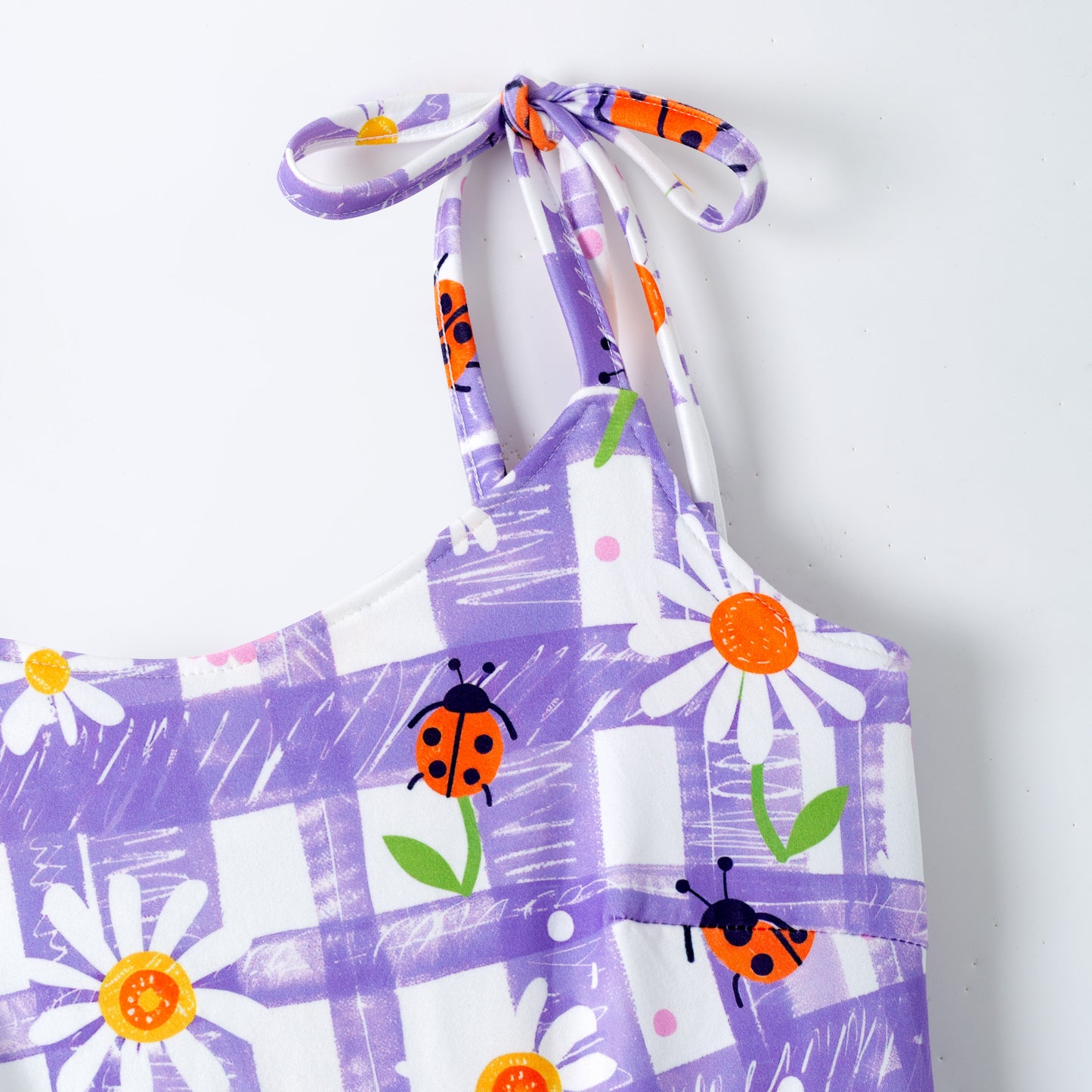 Mother's Day Mommy and Me Summer Bow Floral Butterfly Dress