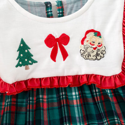 Christmas Embroidery Sibling Collection – Plaid & Festive Charm