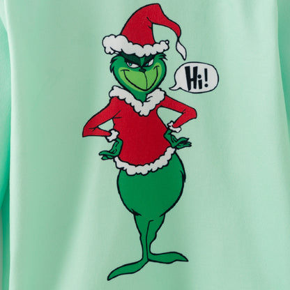 Kids Christmas Winter Grinch Sleepwear Pajamas Set