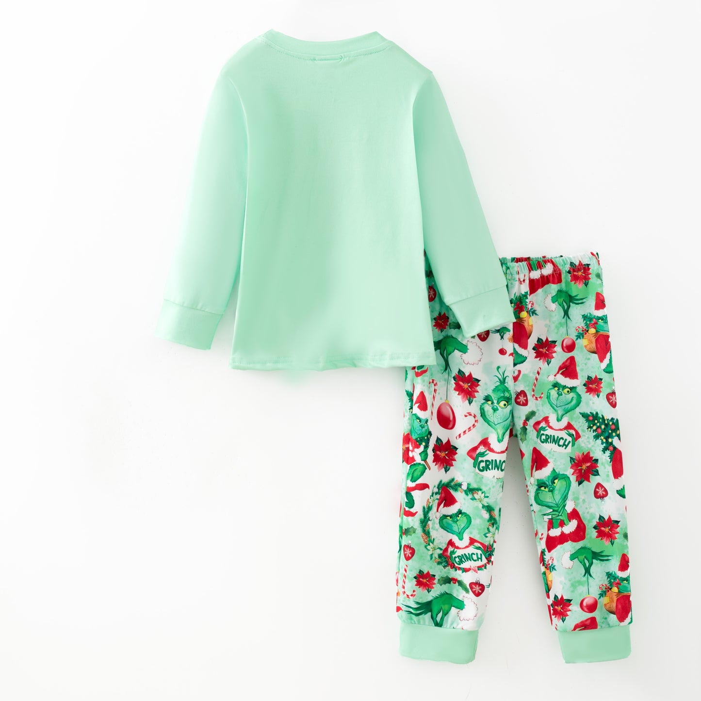 Kids Christmas Winter Grinch Sleepwear Pajamas Set
