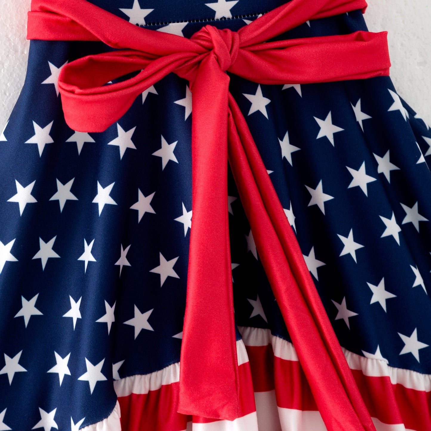 Girls Boutique July 4th Red Navy Star Slip Maxi Dress