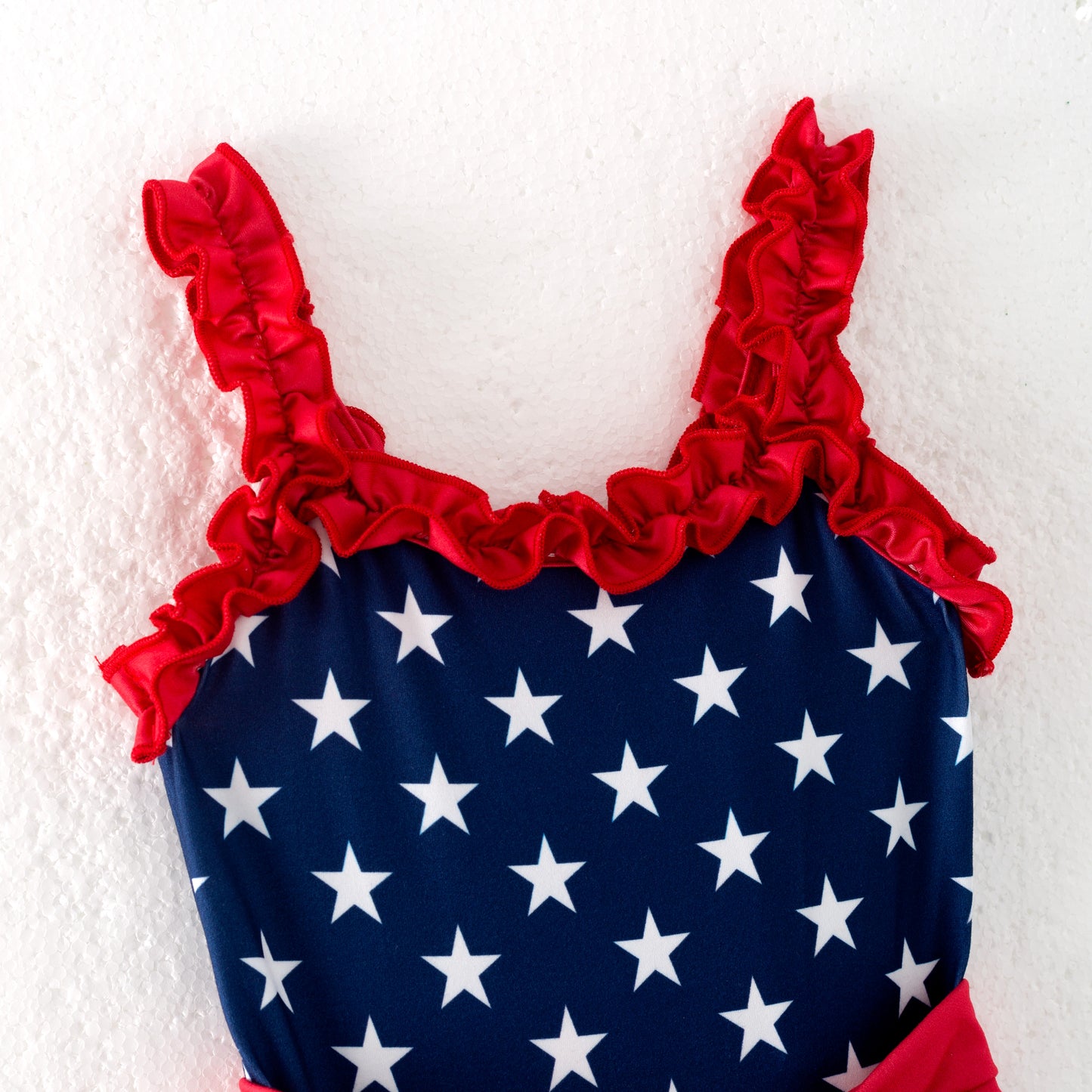 Girls Boutique July 4th Red Navy Star Slip Maxi Dress