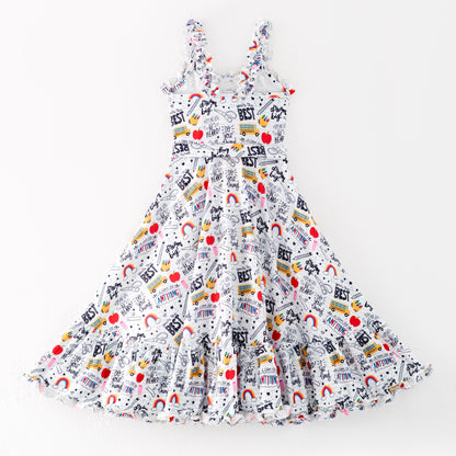 Girls Summer Back To School Maxi Slip Dress
