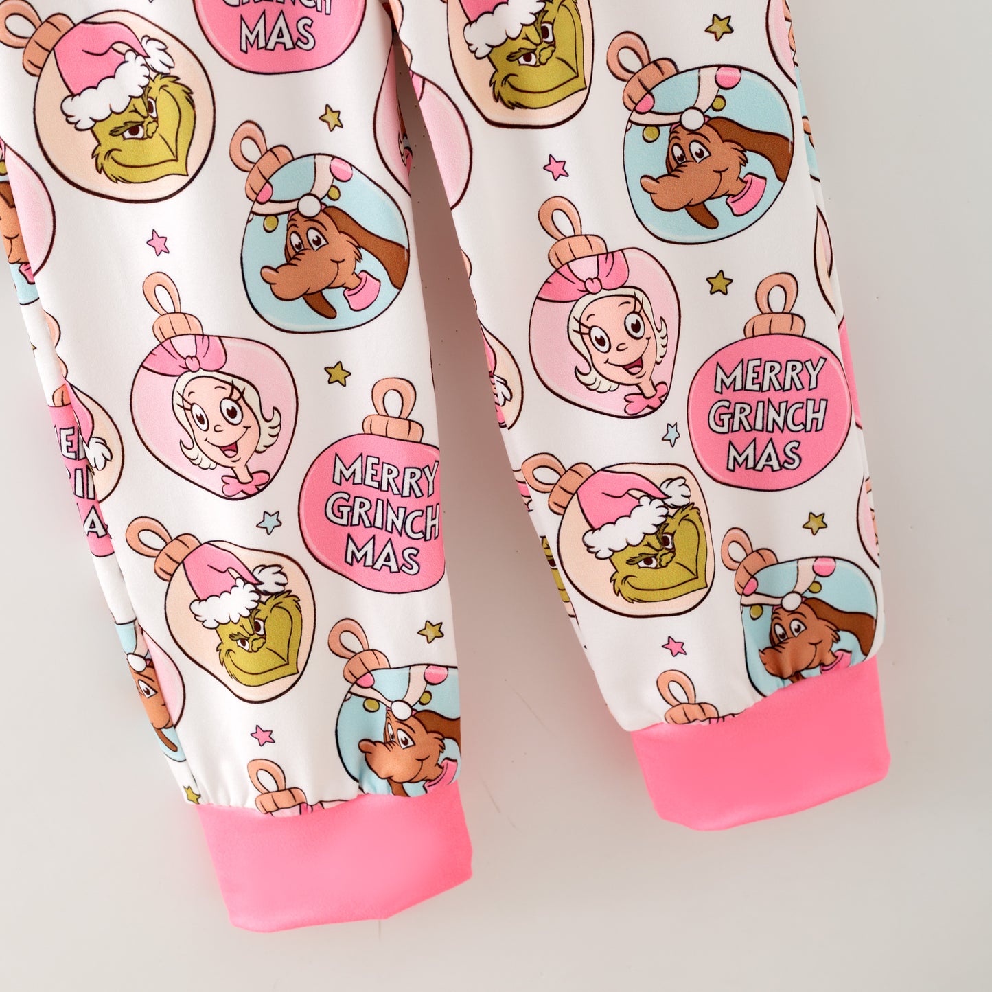 Kids Christmas Winter Grinch Sleepwear Pajamas Set