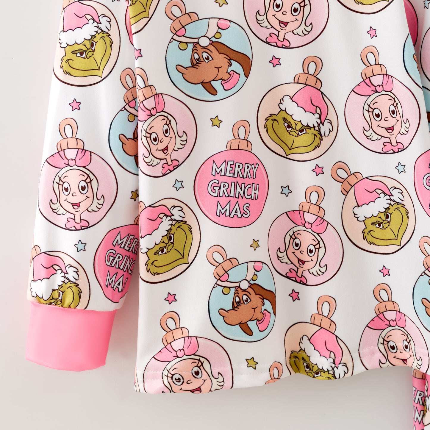 Kids Christmas Winter Grinch Sleepwear Pajamas Set