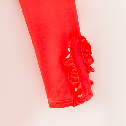 Girls Christmas Candy Cane Christmas Tree Top + Pant Set