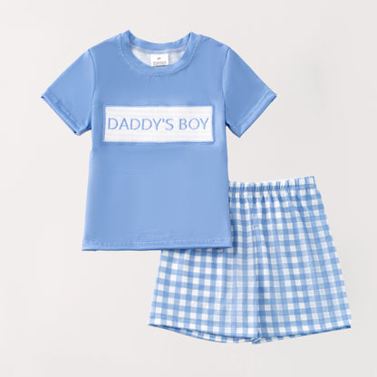 Kids "DADDY'S GIRL/BOY" Embroidered Smocked Matching Clothes