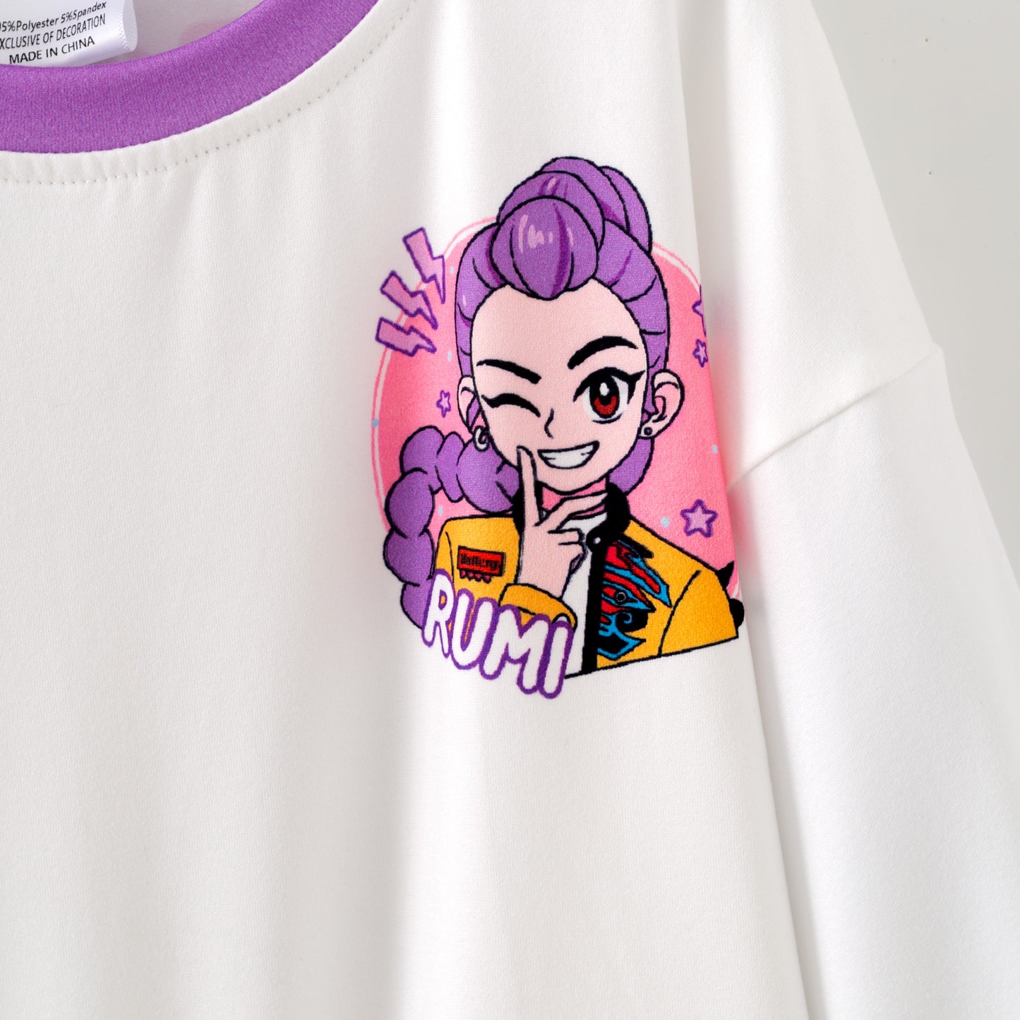Girls Kpop Demon Hunter Purple Sweatshirt