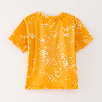 Boys Back To School "I AM SMART" Yellow Print T-Shirt