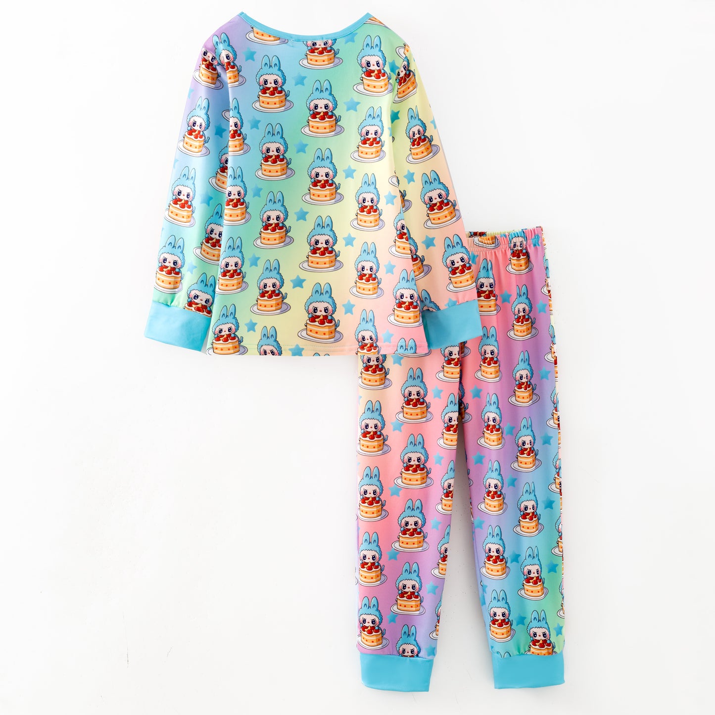 Girls Fall Cartoon Cute Pajamas Set