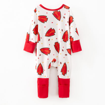 2025 Fall Christmas Zipper Romper Kansas City Collection Set