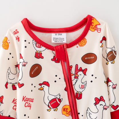 2025 Fall Christmas Zipper Romper Kansas City Collection Set