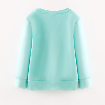 2025 Fall Girls Mint Taylor Swift Printed Sweatshirt