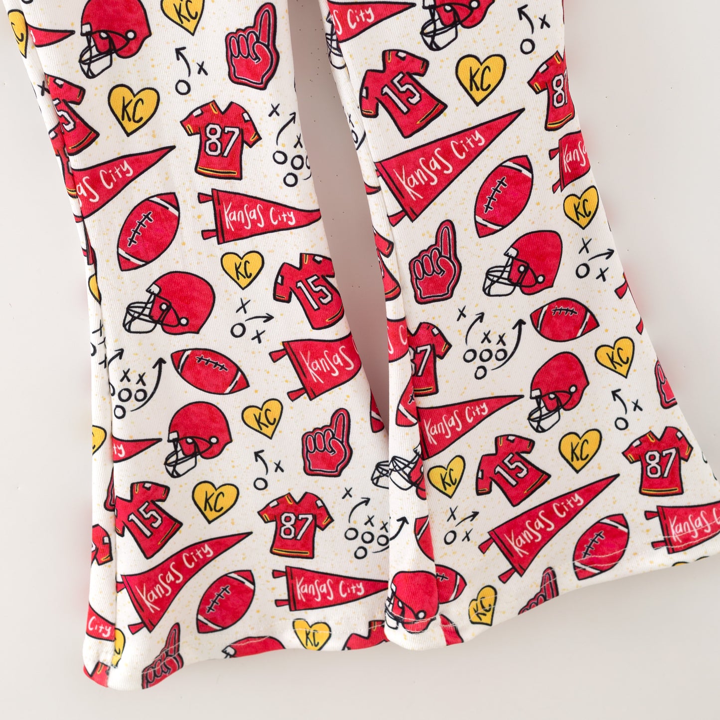 2025 Fall Christmas Zipper Romper Kansas City Collection Set