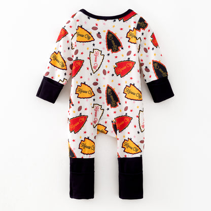 2025 Fall Christmas Zipper Romper Kansas City Collection Set