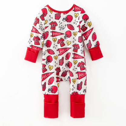 2025 Fall Christmas Zipper Romper Kansas City Collection Set