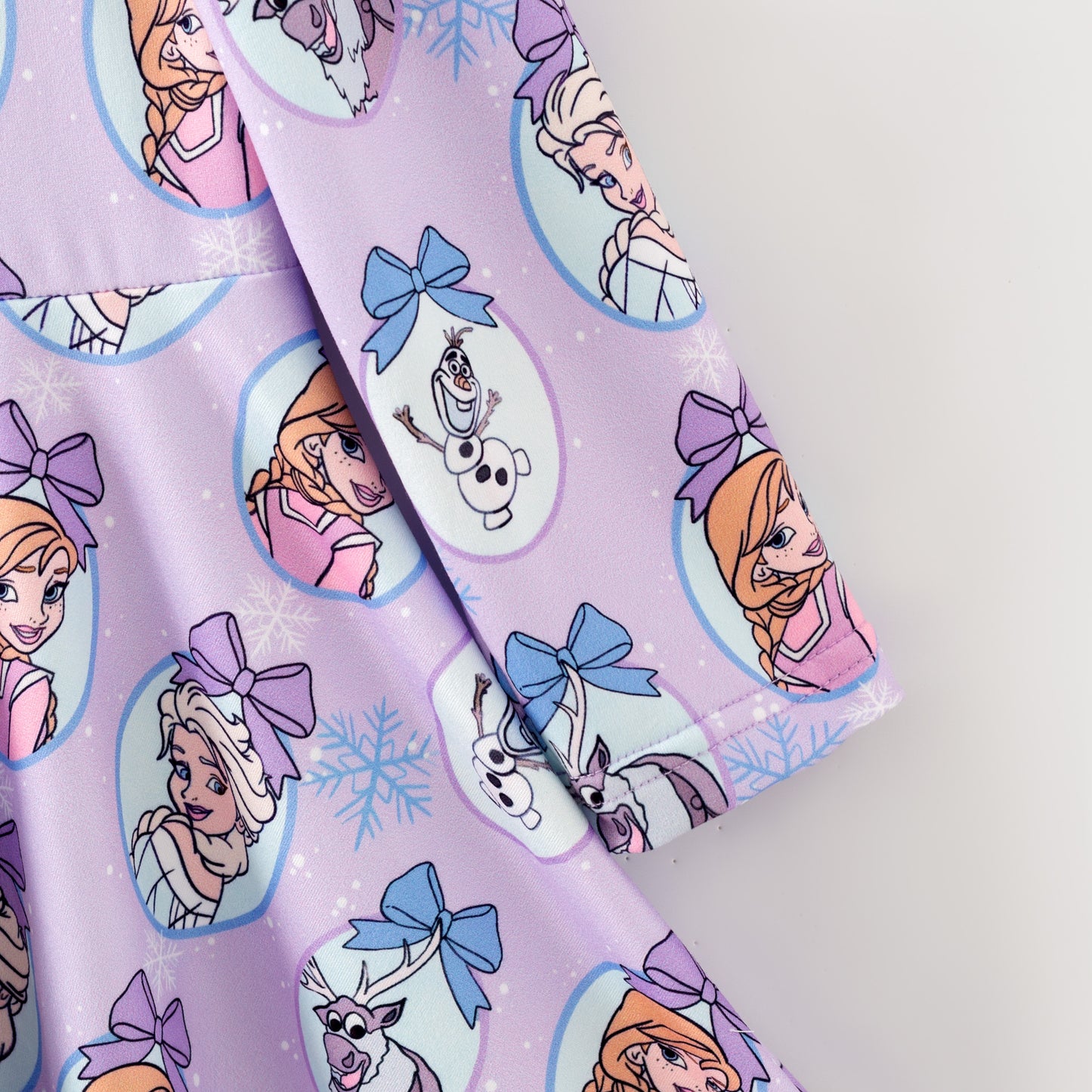 2025 Fall Christmas Character Print Long Sleeves Twirl Dress