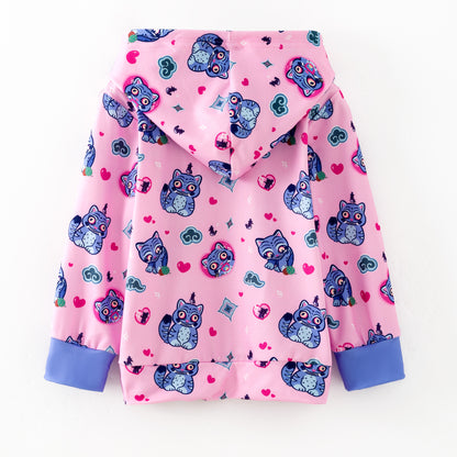 2025 Girls Fall Winter Kpop Demon Hunter Milk Silk Pocket Hoodies