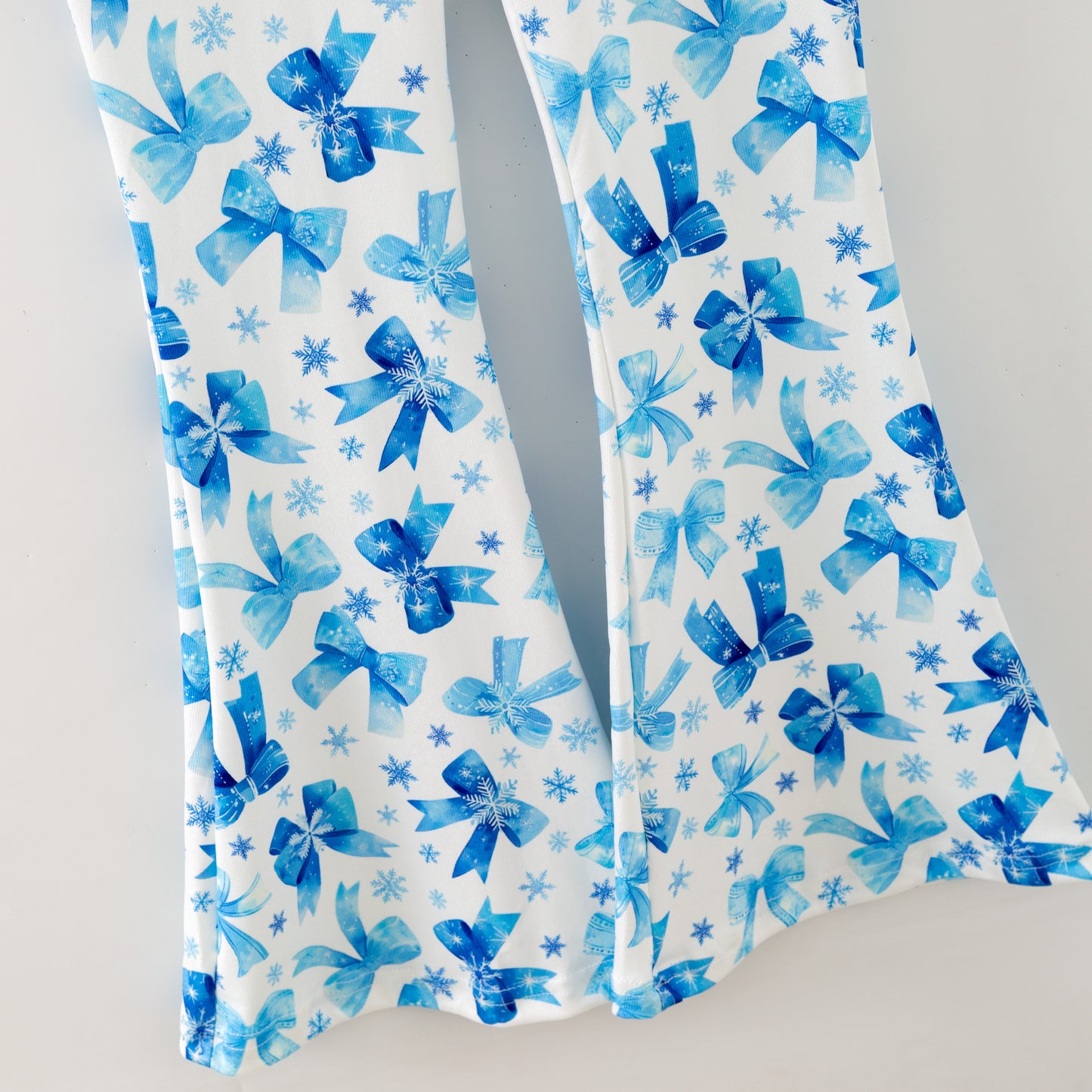 Girls Christmas Fall Bow 2 Pieces Top + Pant Set