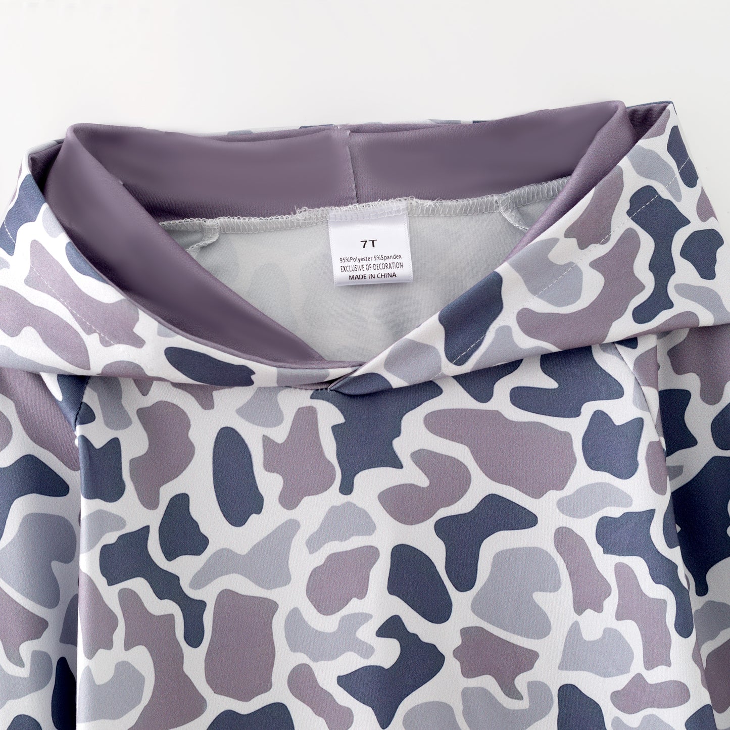 Boys Fall Winter Camo Animal Print Pocket Hoodies