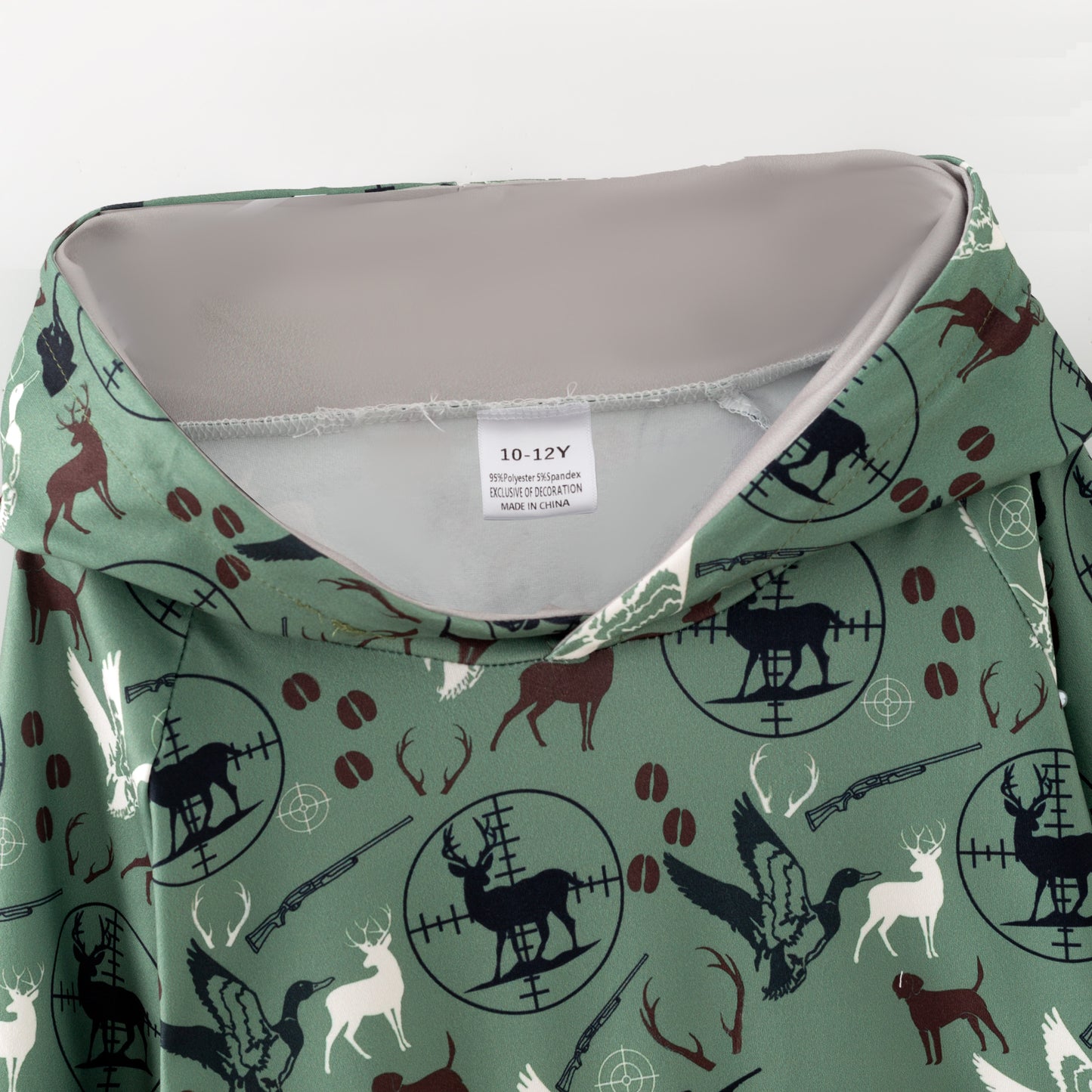 Boys Fall Winter Camo Animal Print Pocket Hoodies