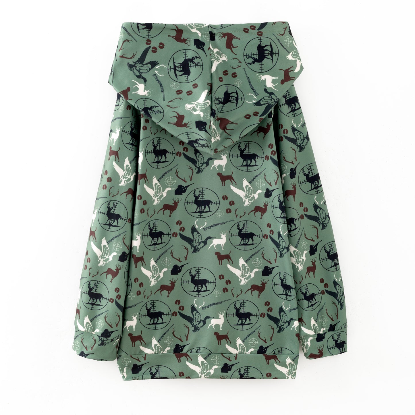 Boys Fall Winter Camo Animal Print Pocket Hoodies