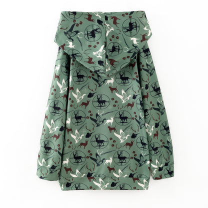 Boys Fall Winter Camo Animal Print Pocket Hoodies